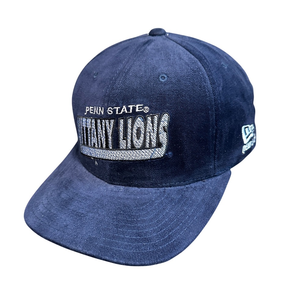 Vtg 90s Penn State Nittany Lions New Era Snapback Hat Blue NCAA Deadstock